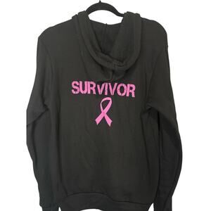 Breast Cancer Survivor Full Zip Sweater-Size M—NWOT
